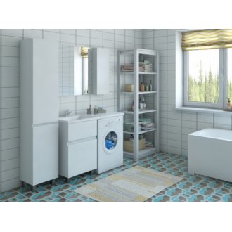 Мебель под стиральную машину Эстет Даллас 140 напольная два ящика купить в Москве по доступной цене - San-Room